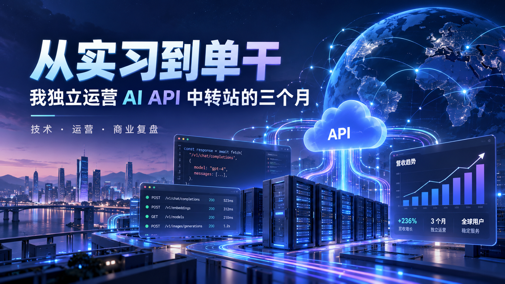从实习到单干：我独立运营 AI API 中转站的三个月